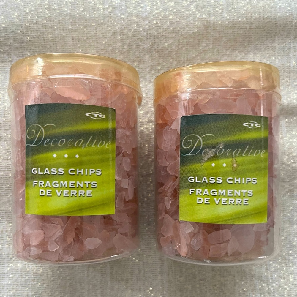 2-pack of Decorative Glass Chips